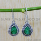 Emerald 925 Sterling Silver Earrings (SJWE-583)