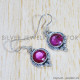 Ruby 925 Sterling Silver Earrings (SJWE-589) Ruby 925 Sterling Silver Earrings (SJWE-589)