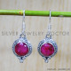 Ruby 925 Sterling Silver Earrings (SJWE-589) Ruby 925 Sterling Silver Earrings (SJWE-589)