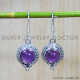 Amethyst 925 Sterling Silver Earrings (SJWE-592)