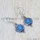 Chalcedony 925 Sterling Silver Earrings (SJWE-596)