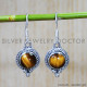 Tiger Eye 925 Sterling Silver Earrings (SJWE-600)