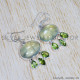 Prehnite 925 Sterling Silver Earrings (SJWE-603)