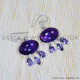 Amethyst 925 Sterling Silver Earrings (SJWE-604)