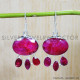 Ruby 925 Sterling Silver Earrings (SJWE-605)