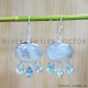 Rainbow Moonstone 925 Sterling Silver Earrings (SJWE-607)