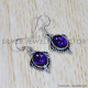 Amethyst 925 Sterling Silver Earrings (SJWE-608)