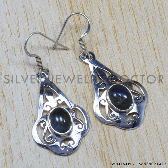 Labradorite 925 Sterling Silver Earrings (SJWE-61) Labradorite 925 Sterling Silver Earrings (SJWE-61)