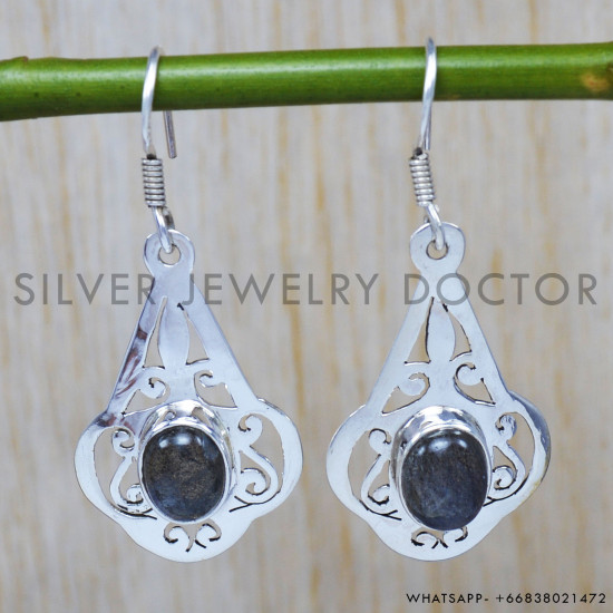 Labradorite 925 Sterling Silver Earrings (SJWE-61) Labradorite 925 Sterling Silver Earrings (SJWE-61)