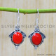 Coral 925 Sterling Silver Earrings (SJWE-611)
