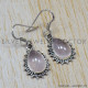 Rose Quartz 925 Sterling Silver Earrings (SJWE-62) Rose Quartz 925 Sterling Silver Earrings (SJWE-62)
