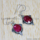 Ruby 925 Sterling Silver Earrings (SJWE-620)