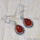 Carnelian 925 Sterling Silver Earrings (SJWE-625)