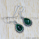 Malachite 925 Sterling Silver Earrings (SJWE-630)