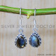 Labradorite 925 Sterling Silver Earrings (SJWE-633)