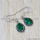 Emerald 925 Sterling Silver Earrings (SJWE-635)