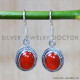 Carnelian 925 Sterling Silver Earrings (SJWE-642) Carnelian 925 Sterling Silver Earrings (SJWE-642)