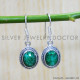 Emerald 925 Sterling Silver Earrings (SJWE-652) Emerald 925 Sterling Silver Earrings (SJWE-652)