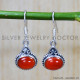Carnelian 925 Sterling Silver Earrings (SJWE-655) Carnelian 925 Sterling Silver Earrings (SJWE-655)