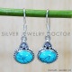 Turquoise 925 Sterling Silver Earrings (SJWE-659)
