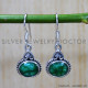 Emerald 925 Sterling Silver Earrings (SJWE-666) Emerald 925 Sterling Silver Earrings (SJWE-666)