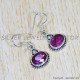 Ruby 925 Sterling Silver Earrings (SJWE-668) Ruby 925 Sterling Silver Earrings (SJWE-668)