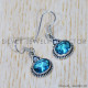 Blue Topaz 925 Sterling Silver Earrings (SJWE-669) Blue Topaz 925 Sterling Silver Earrings (SJWE-669)