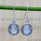 Rainbow Moonstone 925 Sterling Silver Earrings (SJWE-677) Rainbow Moonstone 925 Sterling Silver Earrings (SJWE-677)