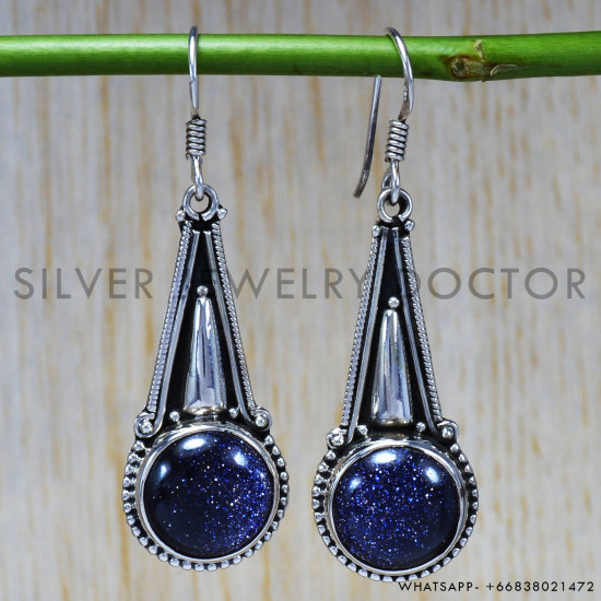 Lapis Lazuli 925 Sterling Silver Earrings (SJWE-68) Lapis Lazuli 925 Sterling Silver Earrings (SJWE-68)