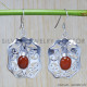 Carnelian 925 Sterling Silver Earrings (SJWE-69) Carnelian 925 Sterling Silver Earrings (SJWE-69)