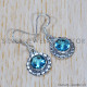 Blue Topaz 925 Sterling Silver Earrings (SJWE-716) Blue Topaz 925 Sterling Silver Earrings (SJWE-716)