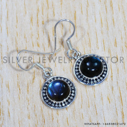 Labradorite 925 Sterling Silver Earrings (SJWE-720)