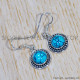 Turquoise 925 Sterling Silver Earrings (SJWE-723) Turquoise 925 Sterling Silver Earrings (SJWE-723)
