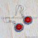 Coral 925 Sterling Silver Earrings (SJWE-724)