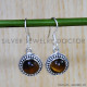 Tiger Eye 925 Sterling Silver Earrings (SJWE-728)