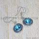 Blue Topaz 925 Sterling Silver Earrings (SJWE-732) Blue Topaz 925 Sterling Silver Earrings (SJWE-732)