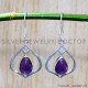Amethyst 925 Sterling Silver Earrings (SJWE-738)