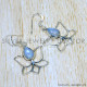 Rainbow Moonstone 925 Sterling Silver Earrings (SJWE-741) Rainbow Moonstone 925 Sterling Silver Earrings (SJWE-741)