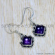 Amethyst 925 Sterling Silver Earrings (SJWE-753) Amethyst 925 Sterling Silver Earrings (SJWE-753)