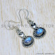 Rainbow Moonstone 925 Sterling Silver Earrings (SJWE-754) Rainbow Moonstone 925 Sterling Silver Earrings (SJWE-754)