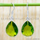 Peridot 925 Sterling Silver Earrings (SJWE-765)