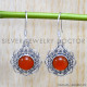 Carnelian 925 Sterling Silver Earrings (SJWE-770)