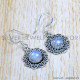 Rainbow Moonstone 925 Sterling Silver Earrings (SJWE-772)