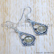 Golden Rutile 925 Sterling Silver Earrings (SJWE-775)