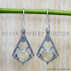 Golden Rutile 925 Sterling Silver Earrings (SJWE-775)