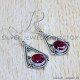 Ruby 925 Sterling Silver Earrings (SJWE-776)