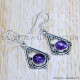 Amethyst 925 Sterling Silver Earrings (SJWE-777)