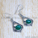 Green Onyx 925 Sterling Silver Earrings (SJWE-778)