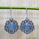 Chalcedony 925 Sterling Silver Earrings (SJWE-782)