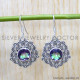 Mystic Topaz 925 Sterling Silver Earrings (SJWE-784)